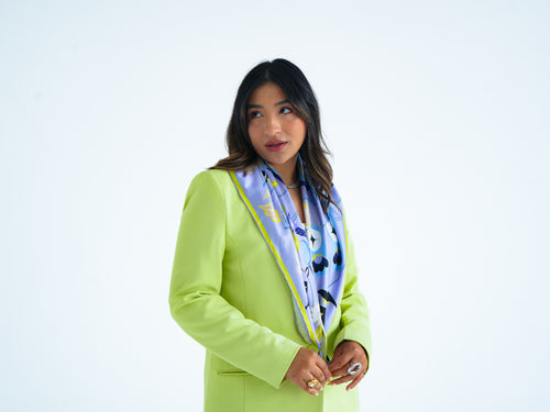 Ascent Silk Scarf  - butterfly and fairies