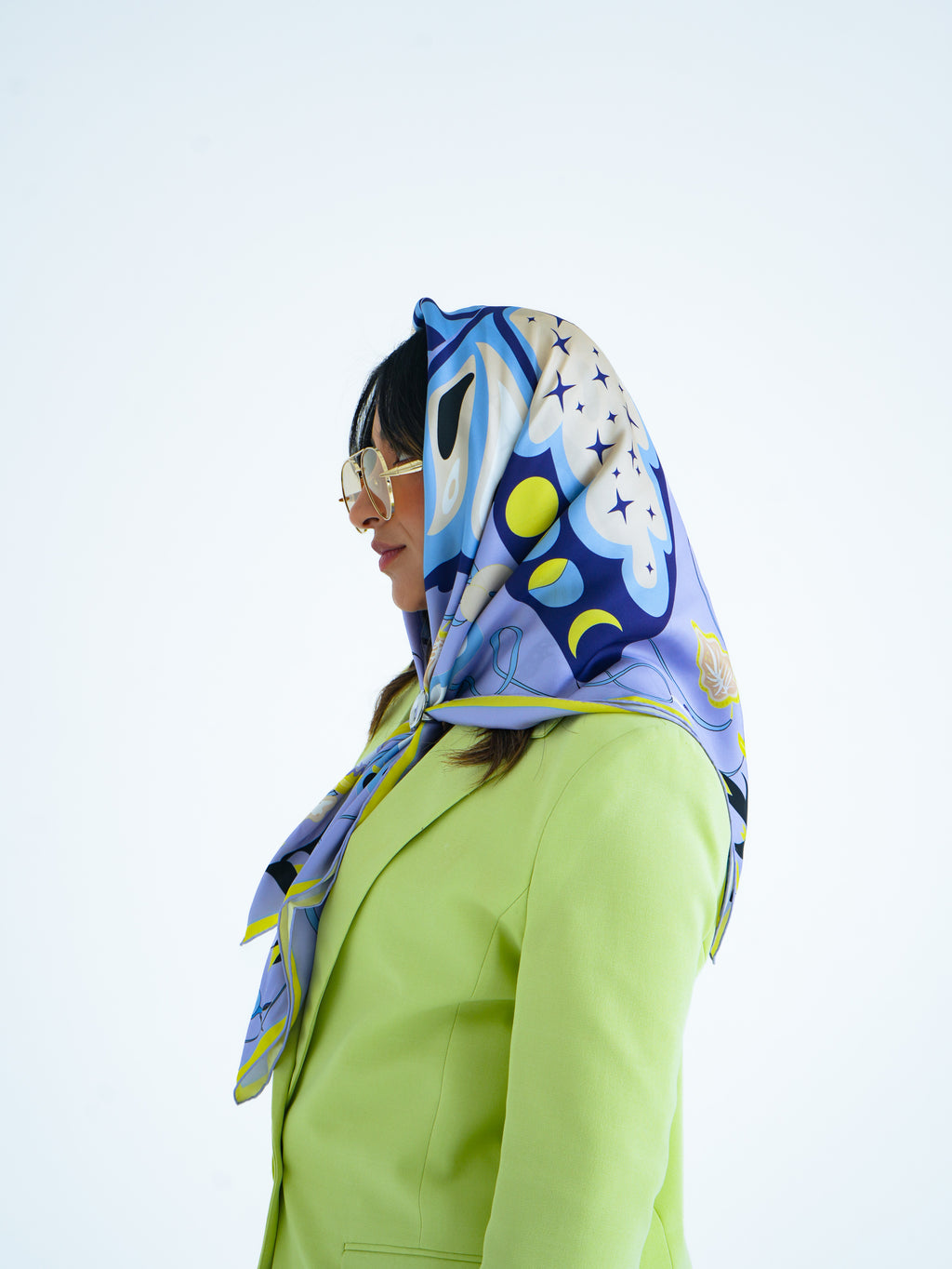 Ascent Silk Scarf  - butterfly and fairies