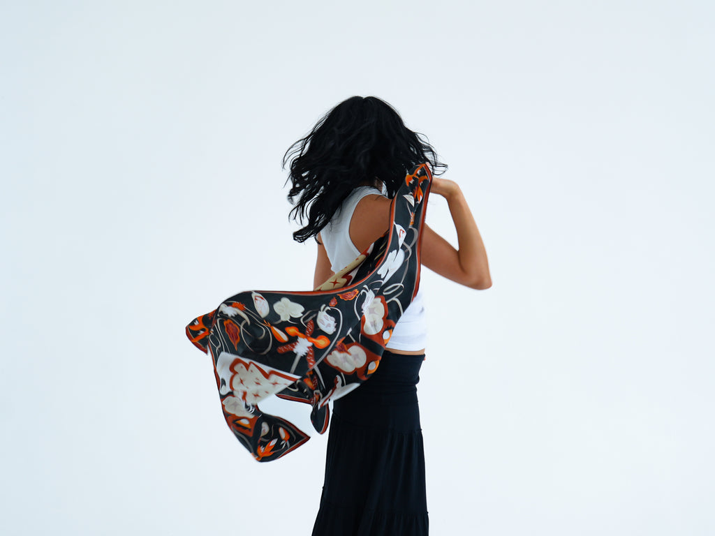 Renewal Silk Scarf  - butterfly and fairies