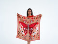 Bloom Silk Scarf  - butterfly and fairies