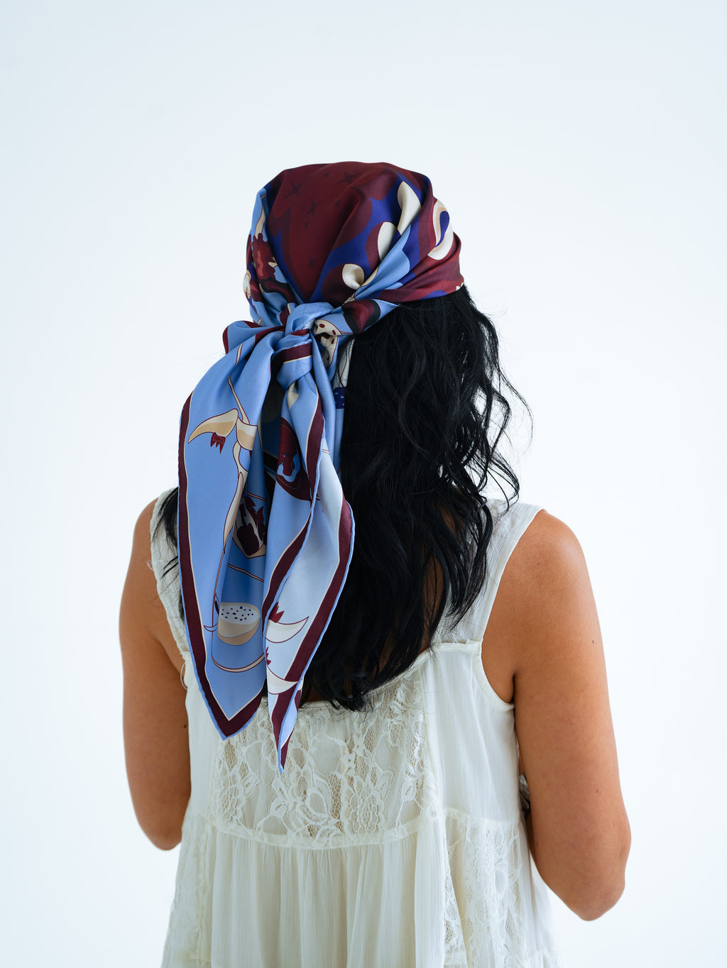 Rebirth Silk Scarf  - butterfly and fairies