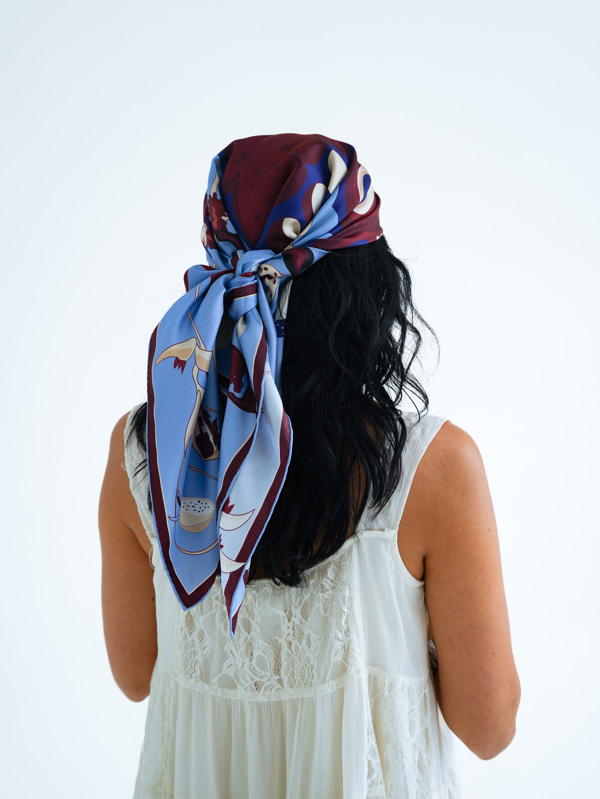 Rebirth Silk Scarf  - butterfly and fairies