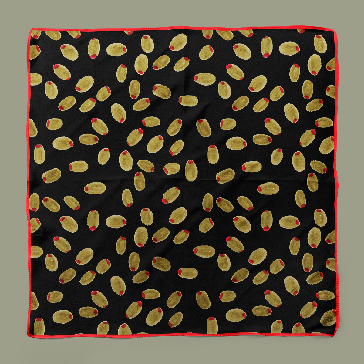Aceitunas Cotton Bandana - olives