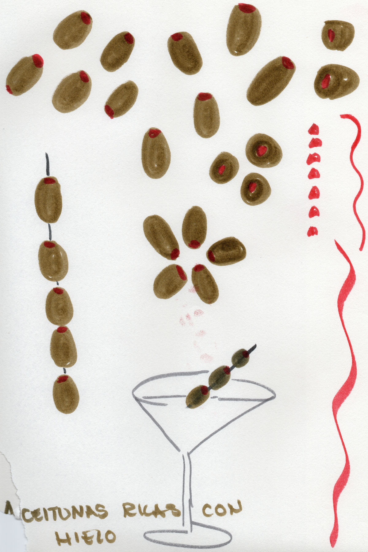 Aceitunas Cotton Bandana - olives